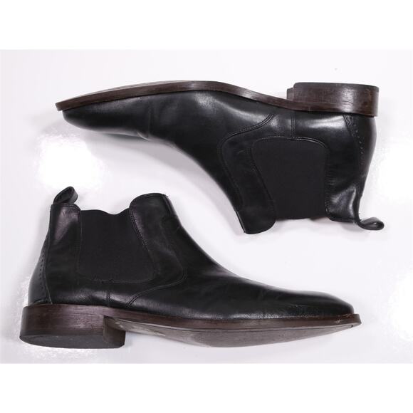Johnston & Murphy Mens Black Ankle Chelsea Boots 11.5 M - Picture 8 of 11